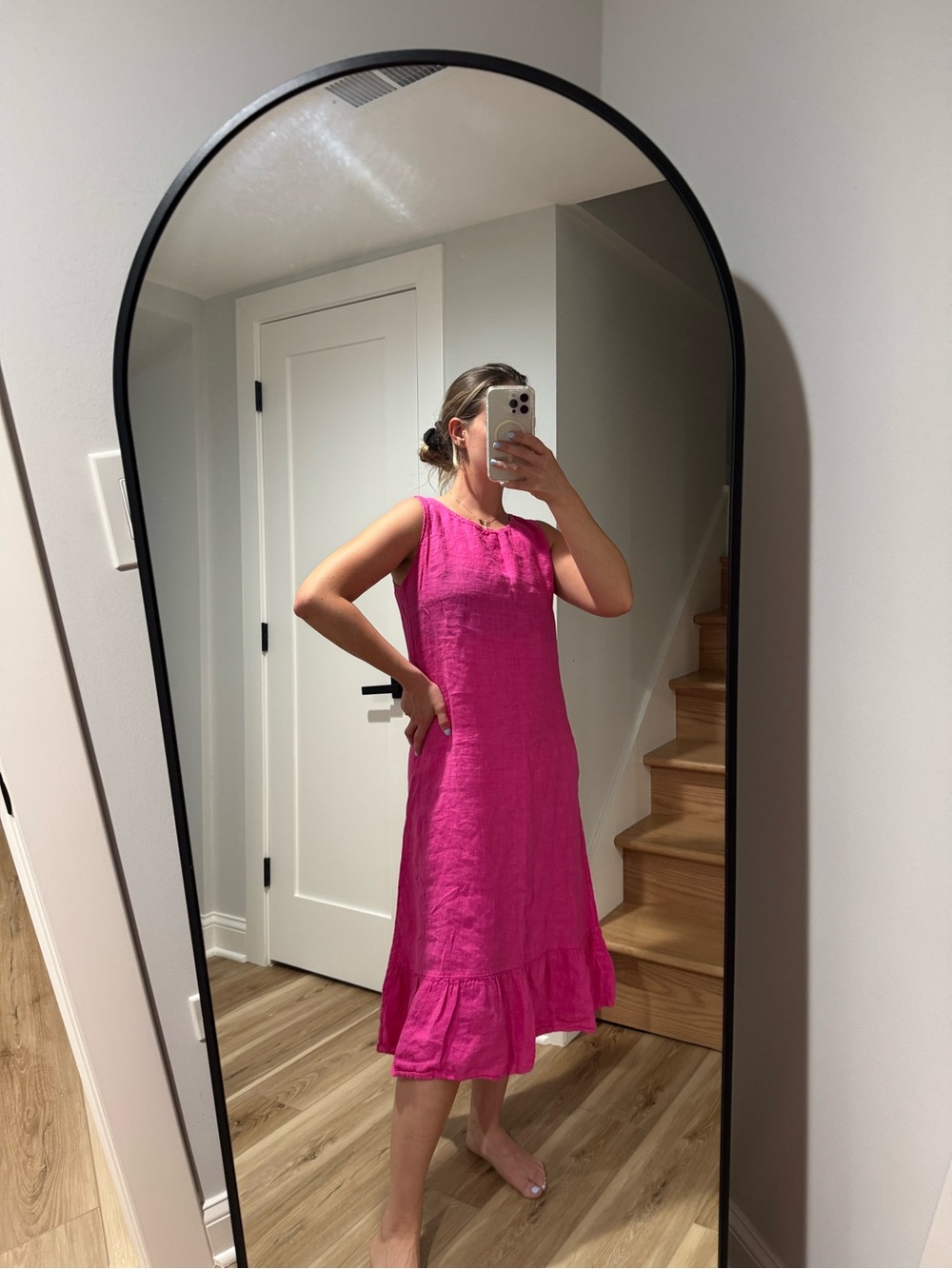 Terzo Millennio Women's Fuchsia Midi Dress